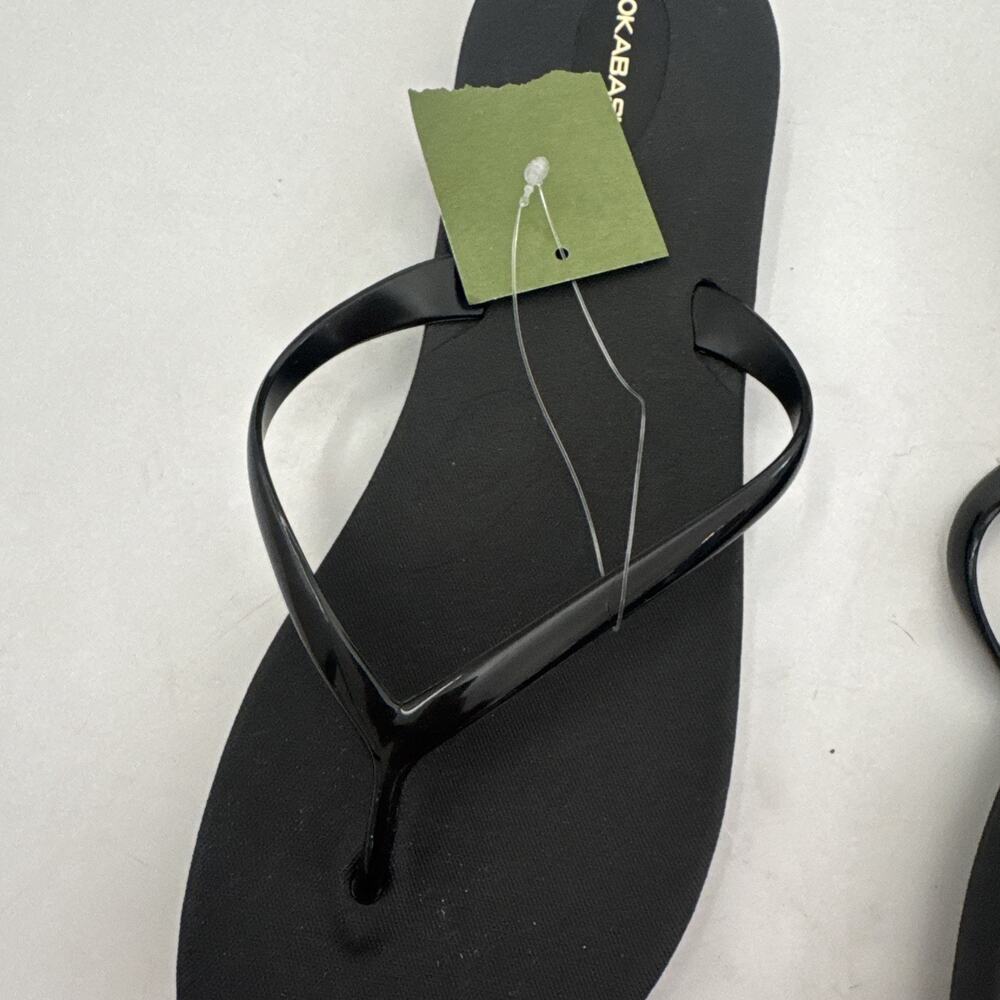 Okabashi Women's Shoreline Thong Flip Flop Sandals Black Size 9 - Picture 10 of 10